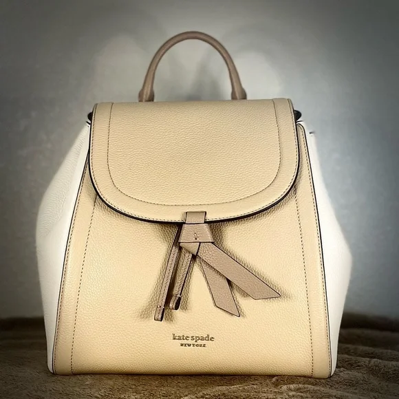 Kate Spade Beige Purse/ Backpack NWT! NWT Kate Spade Chelsea Medium Warm Beige Nylon Shoulder  main image 4
